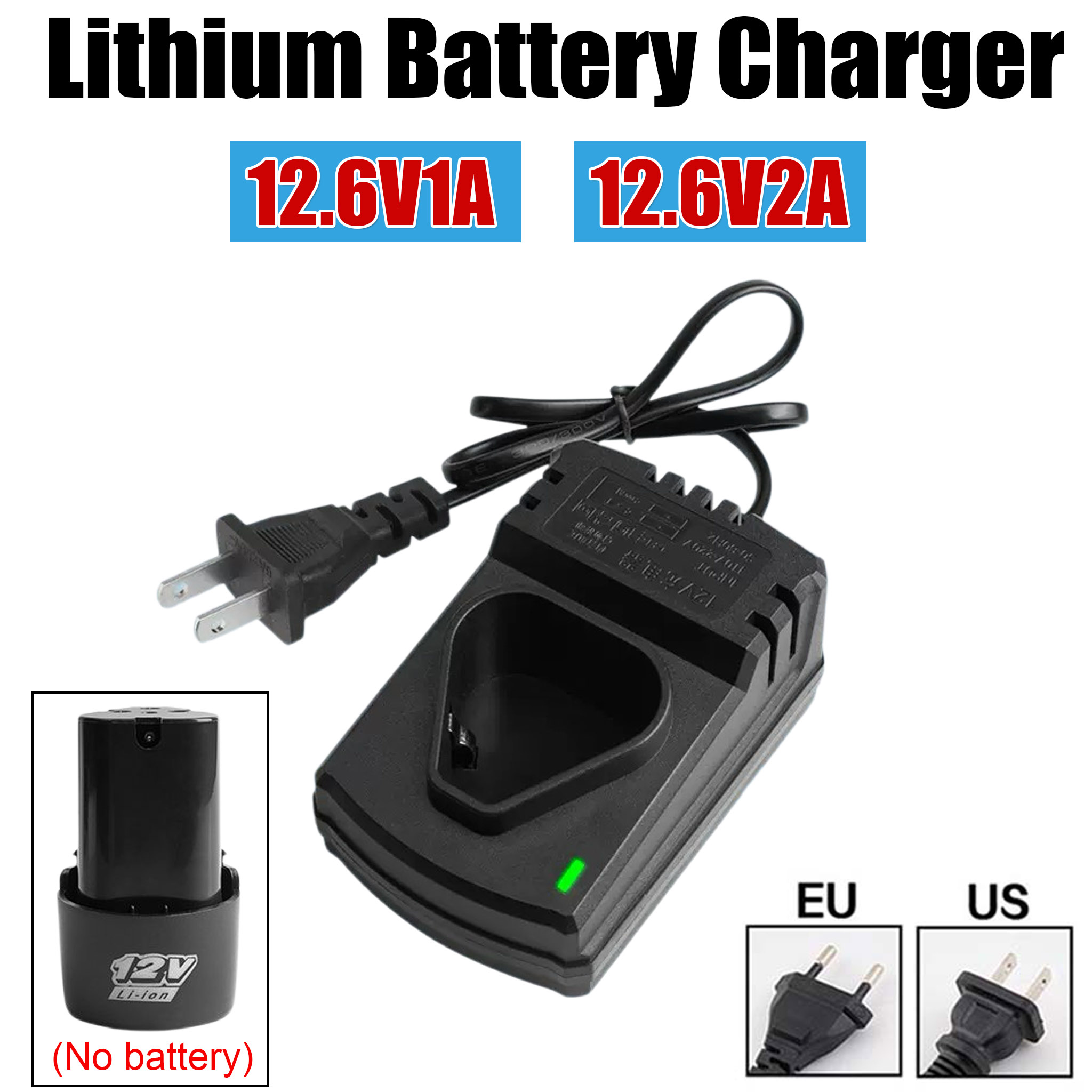 Einhell Power X Tools - 12V/12.6V Li-ion Rechargeable Chargers Support 110-240V