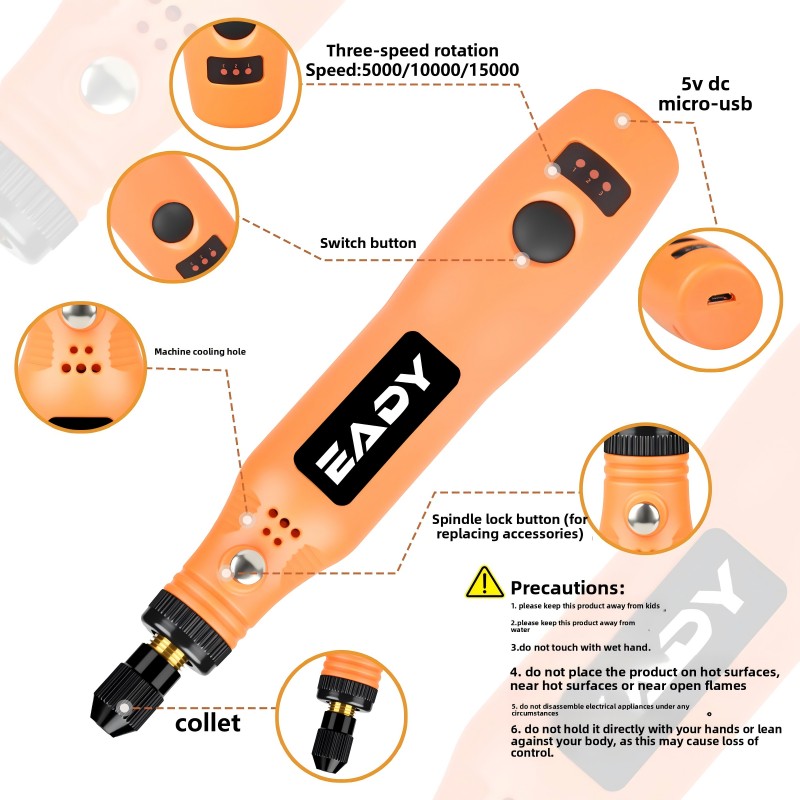 USB Cordless Rotary Tool Kit – - đánh giá và giá Power Tools Brand