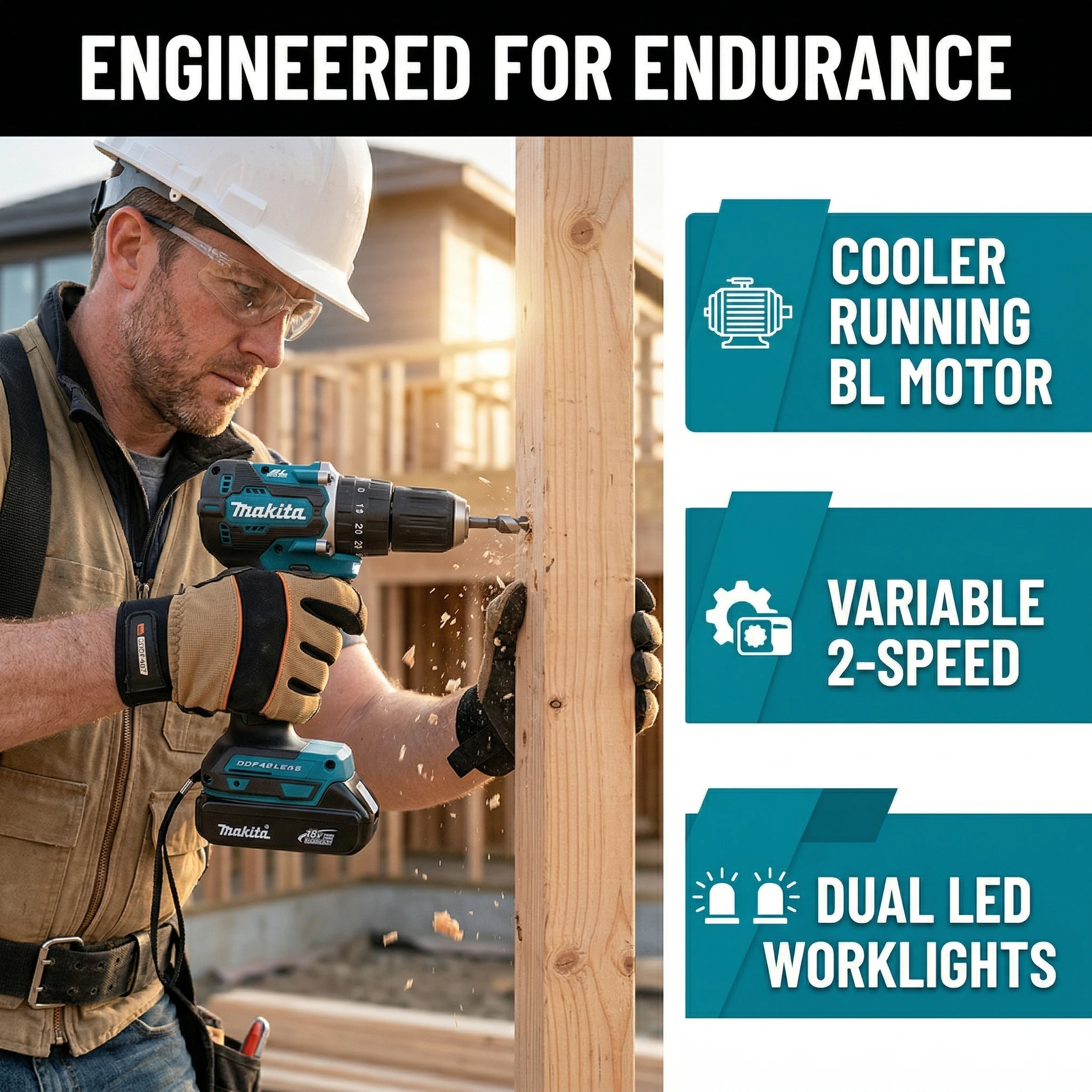 Makita DDF487 Cordless Driver  - đánh giá và giá Einhell Power X Tools
