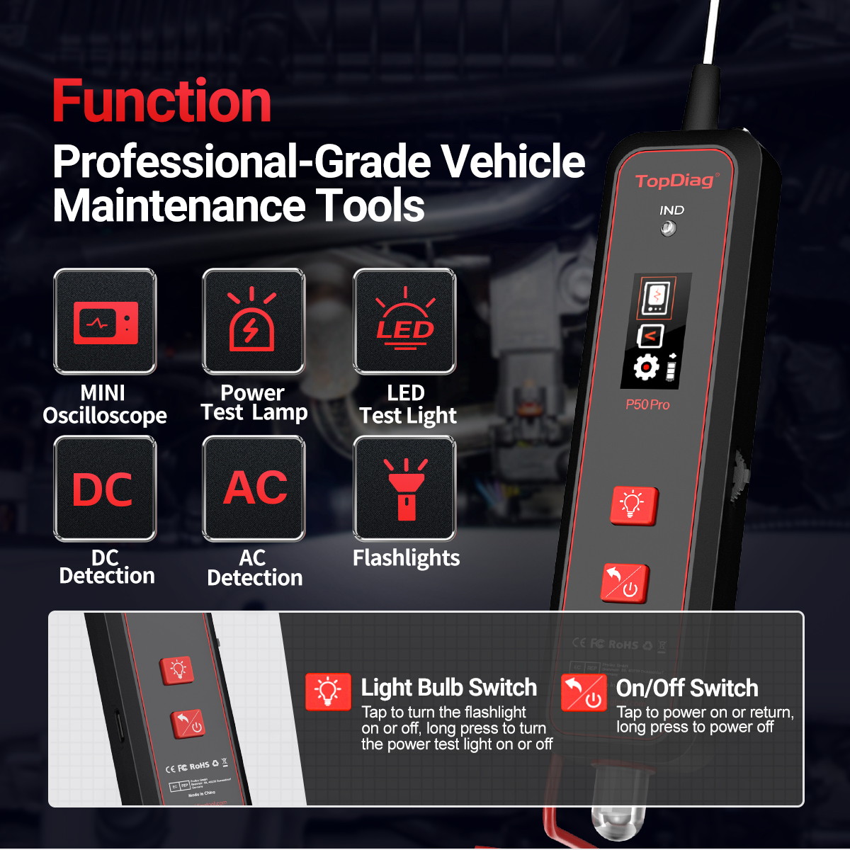 Topdiag P50 Pro Automotive Cir - đánh giá và giá Power Tools Pro
