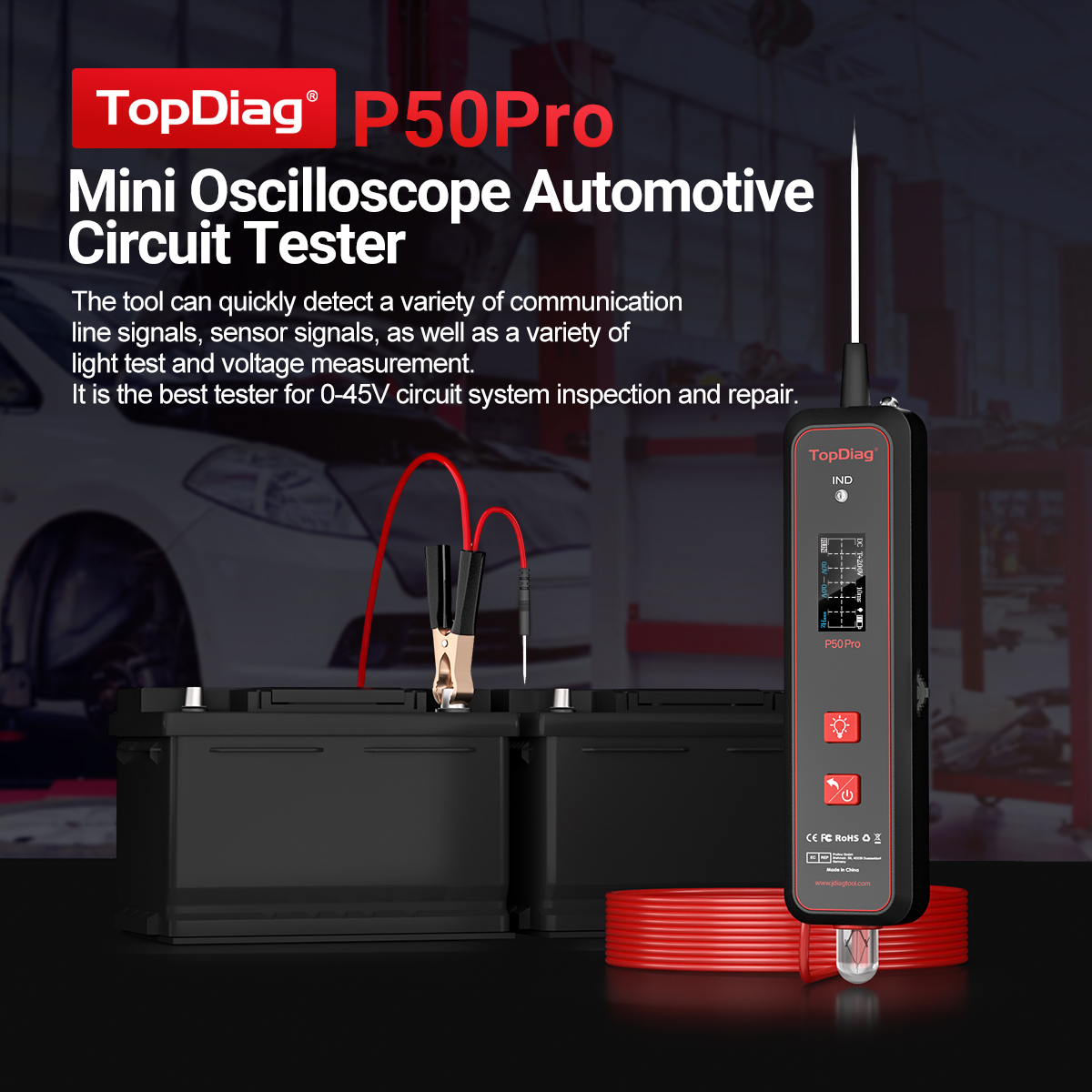 Topdiag P50 Pro Automotive Cir - đánh giá và giá Power Tools Pro