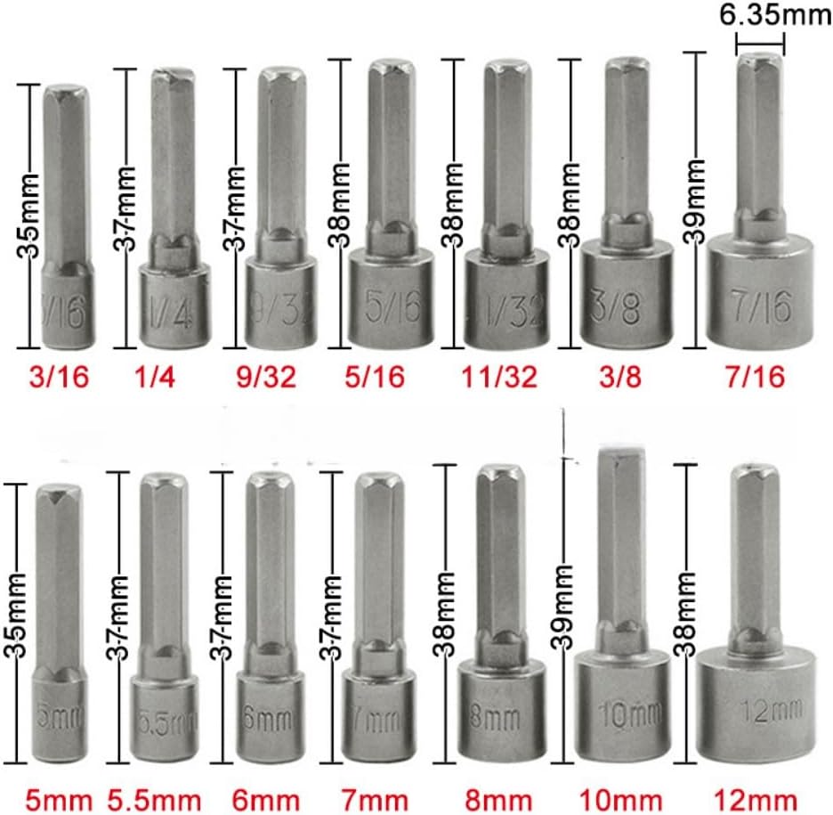 9/14pcs Hex Shank Power Nut Dr - đánh giá và giá Einhell Power X Tools